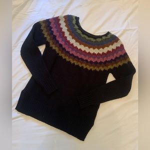 Multi-Color Knit American Eagle Sweater
